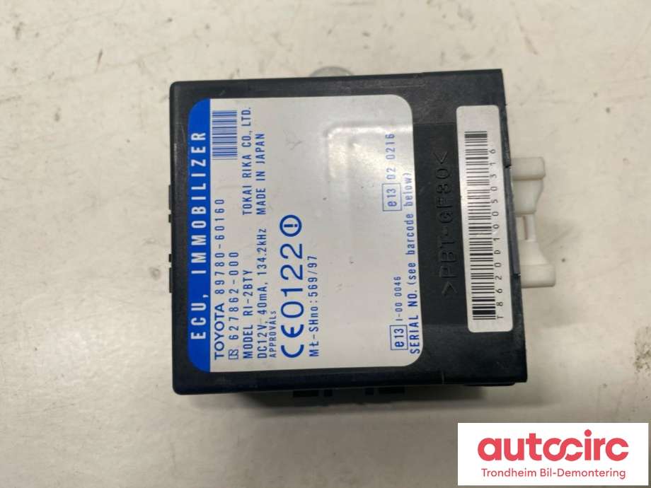 Styreenhet tenning til Toyota Land Cruiser 90 1996-2002 (TOYOTA|89780-60160|627862-000|)