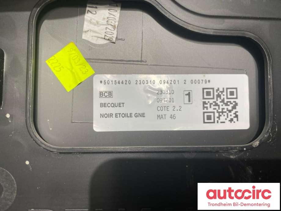 Spoiler bakluke til Renault Megane E-Tech 2022-->>  (...|960309378R|)