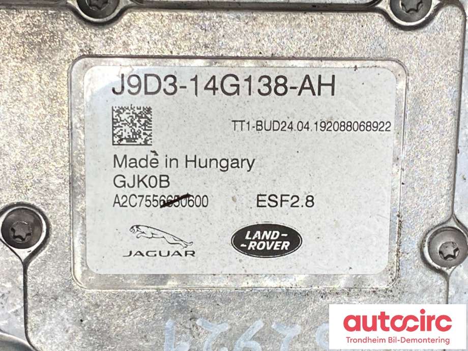 Inverter elbil til Jaguar I-PACE 2018-->>  (T4K10222|J9D314G138AH|T4K20014|J9D314G138AM)