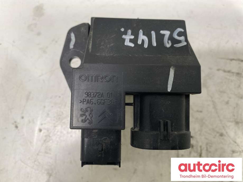 Rele kjølevifte til Peugeot 508 2011-2014 (Type I, Fase 1)  (OMRON|1267J6|9827870080|9662872380)