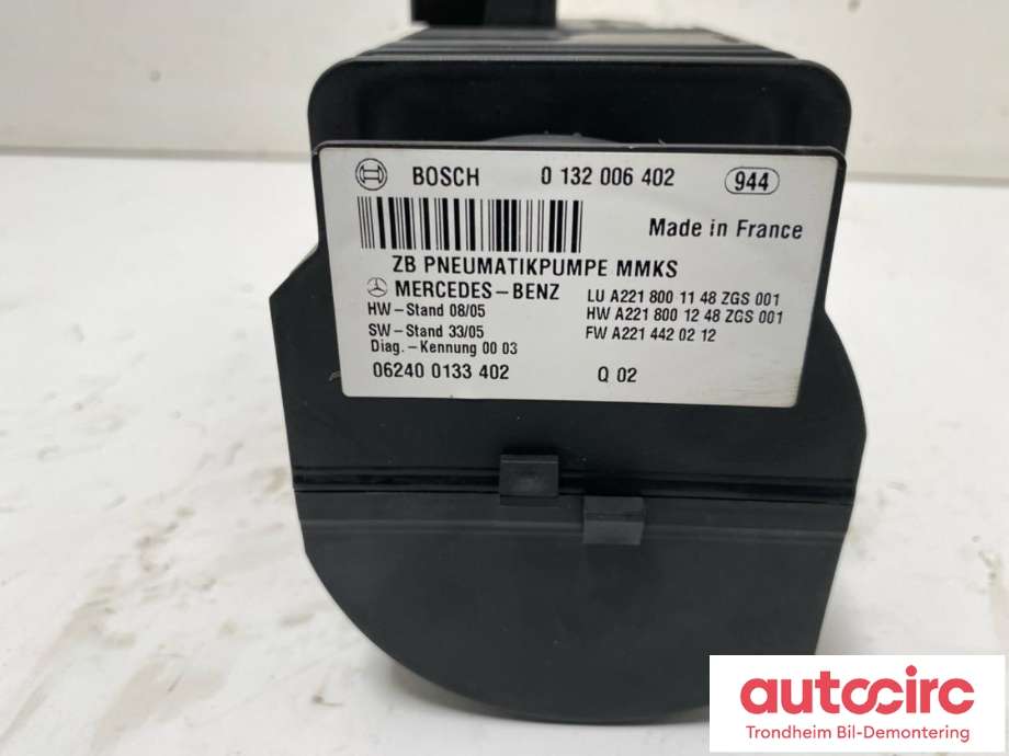 Hydraulikk pumpe til Mercedes S-Klasse 2005-2013 (W221) (W221) (BOSCH|A2218001148|A2218001348|)