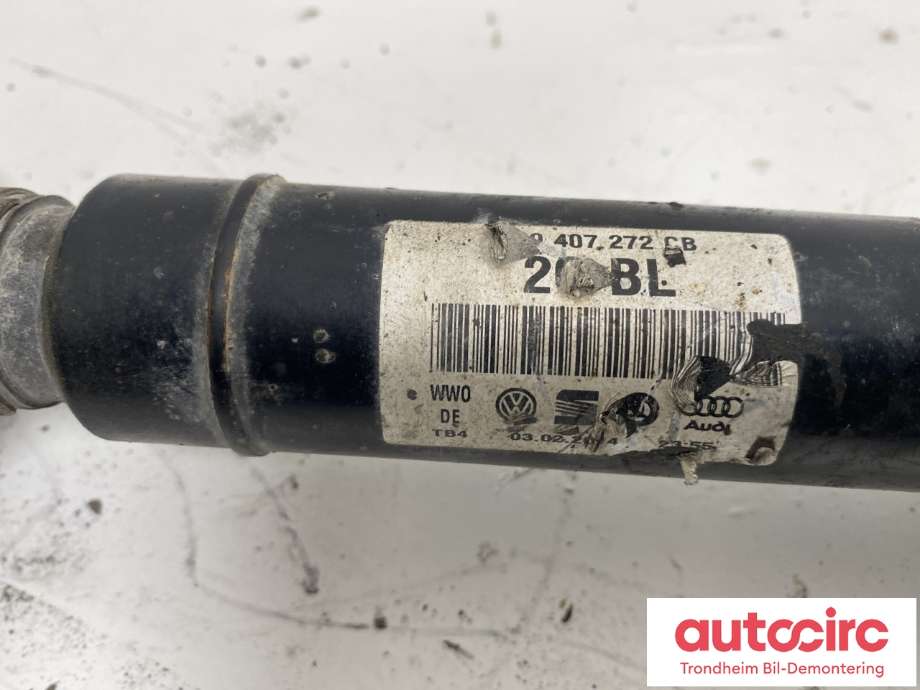 Drivaksel høyre foran, diesel/automat til VW Passat 2011-2015 (B7) (B7) (3C0407272CB|3C0407272CA|3C0407452RX)