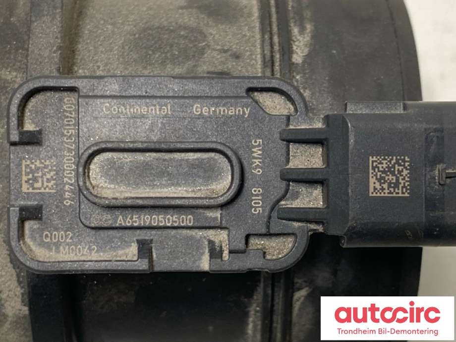 Luftmengde/luftmassemåler til Mercedes Sprinter 2013-2018 (Fase 2) (906) (906) (CONTINENTAL|A6519050500|)