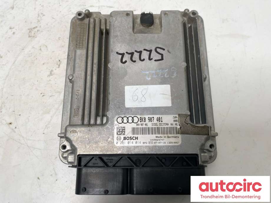 Styreenhet motor til Audi A5, 2007-2016 (Type I)  (BOSCH|8K0907401)