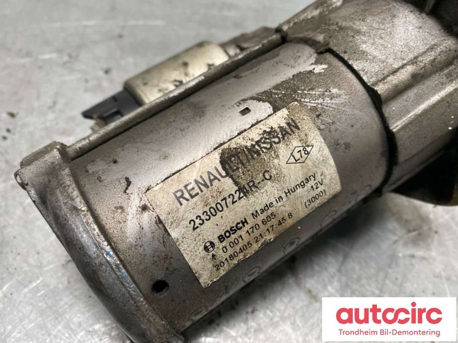Starter diesel til Nissan Qashqai 2014-2021 (Type II)  (2330000Q2H|)