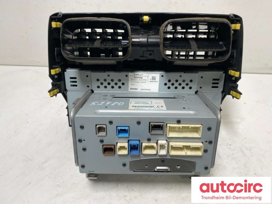 Bilstereo navigasjon skjerm til Toyota Land Cruiser 150 2010-2013 (Fase 1)  (..|8680560082|8643160082|8643160087| 4123004680)