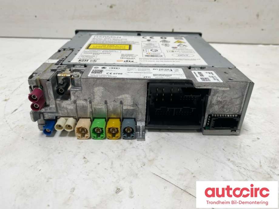 Bilstereo navigasjon til Audi A3 2016-2020 (Type III, Fase 2)  (..|8V1035035D|)