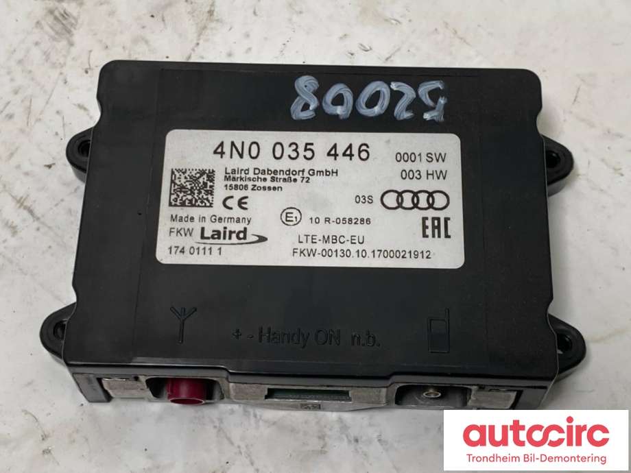 Styreenhet bluetooth til Audi A3, 2016-2020 (Type III, Fase 2)  (..|4N0035446)