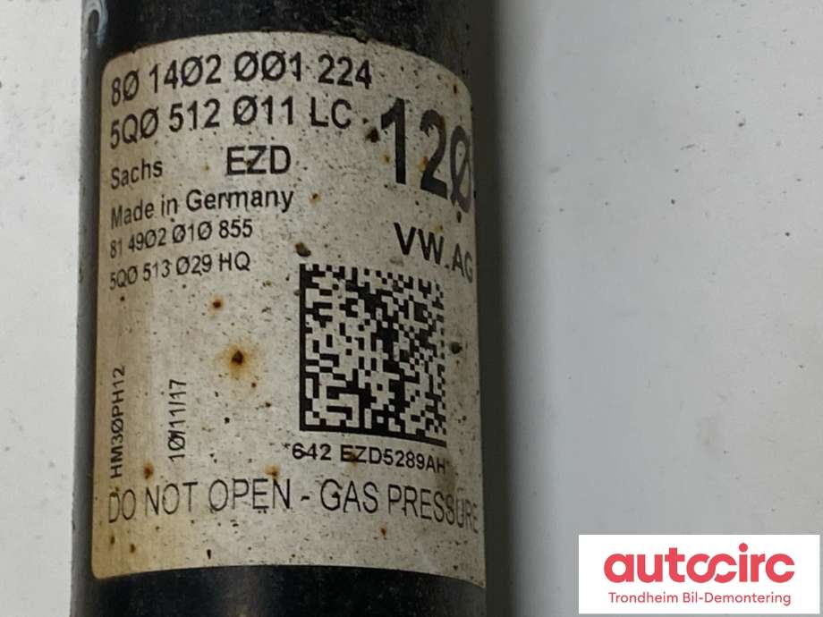 Støtdemper bak til Audi A3 2016-2020 (Type III, Fase 2)  (...|5Q0512011LC|5Q0513029HQ|)