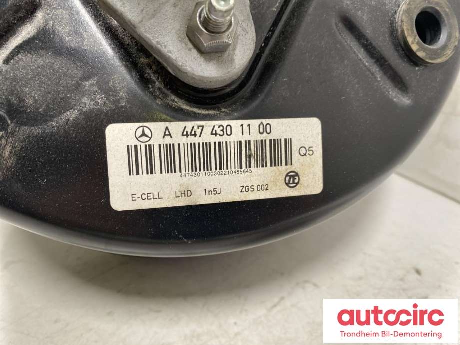 Bremsekraft-forsterker til Mercedes EQV 2020-->> (W447) (W447) (...|A 447 430 11 00|A 447 431 04 00|)