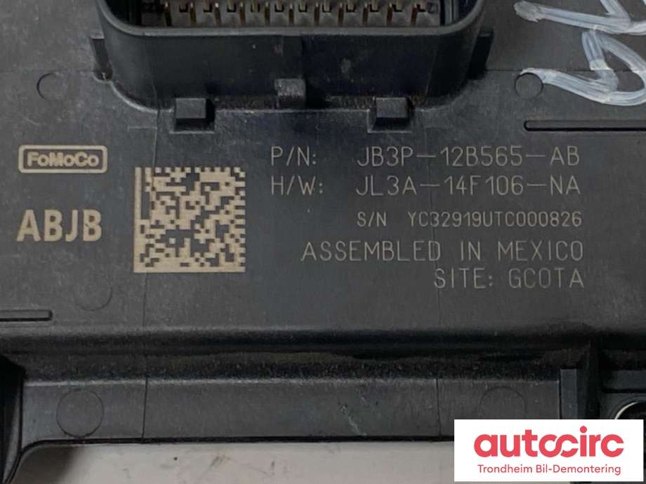 Styreenhet girkasse til Ford Ranger / Ranger Raptor 2015-2022  (...|JB3P-12B565-AB|2222212|)