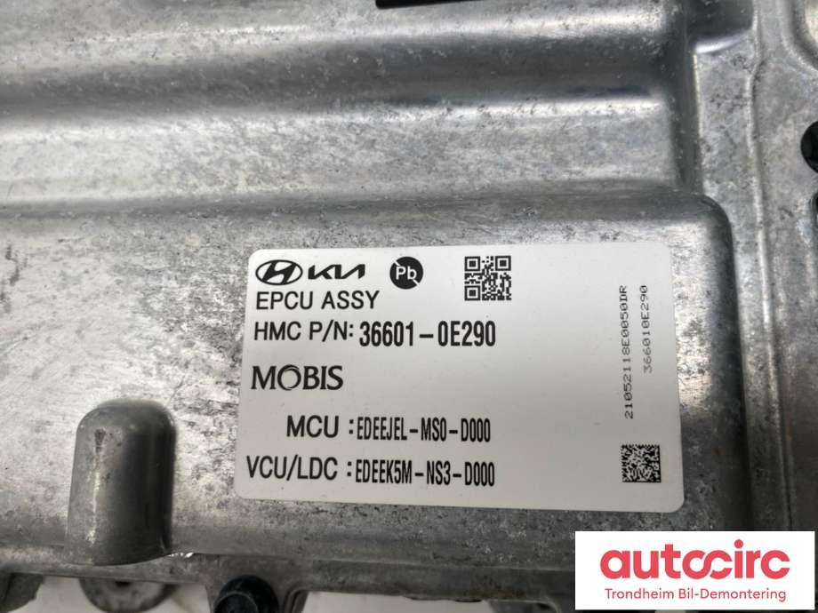 Motor power controller elbil (EPCU/PDM) til Kia e-Niro 2022-->>  (MOBIS|366010E290|)