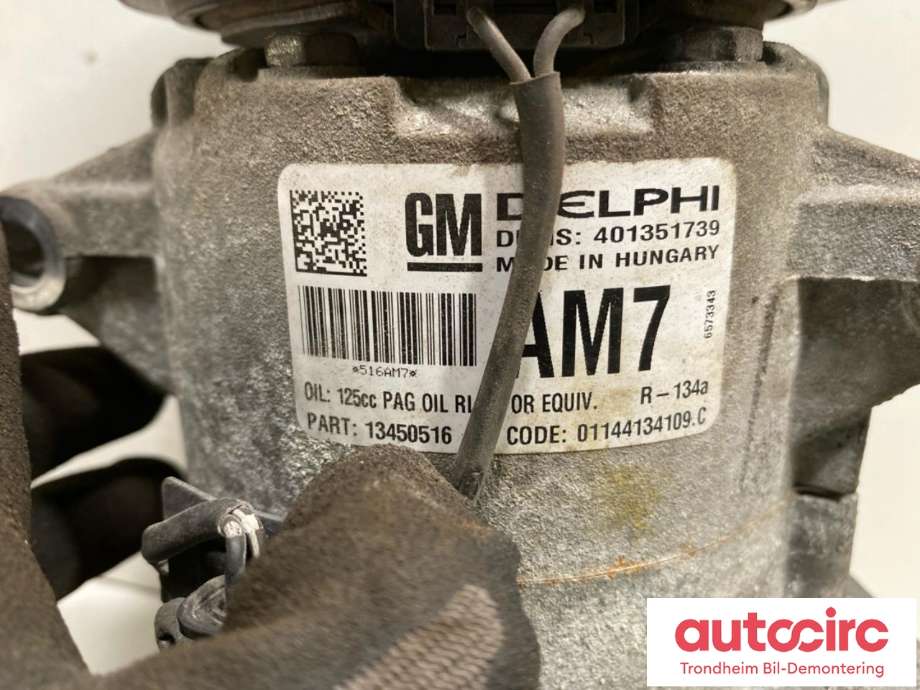 Aircondition kompressor til Opel Zafira Tourer 2012-2018  (13414020|39164668|95521421| 95526826)