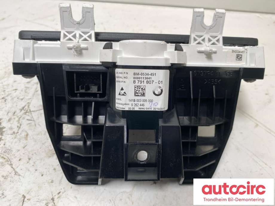 Instrumentpanel til BMW i3 2013-2022 (..|8791807|62105A08590|)