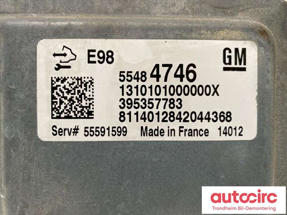Styreenhet motor til Opel Zafira Tourer 2012-2018  (55591599|55487860|55484746)