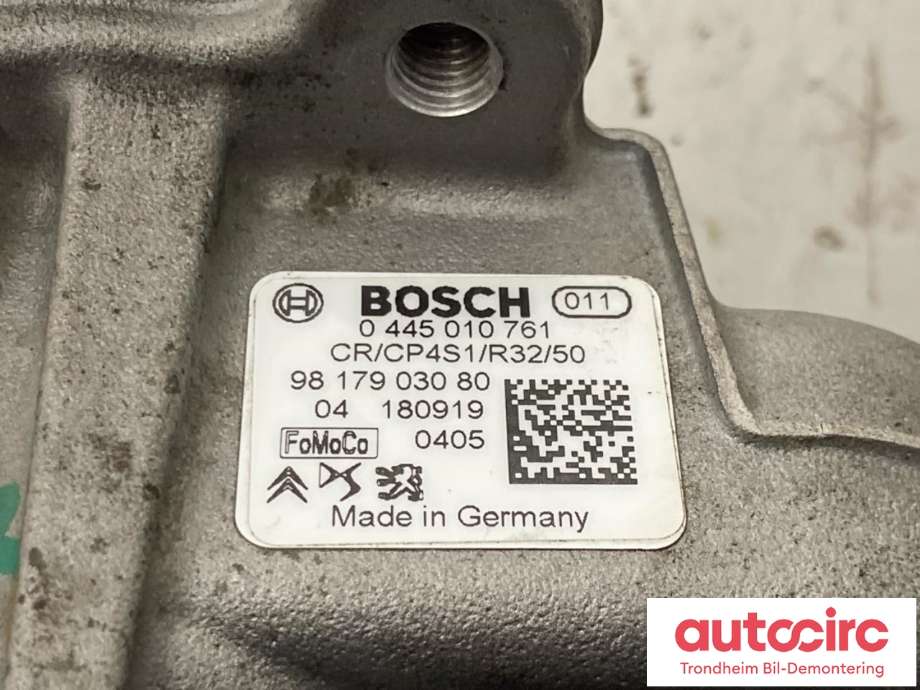 Dieselpumpe til Peugeot 3008 2016-->> (Type II) (BOSCH|9817903080|0445010761|)