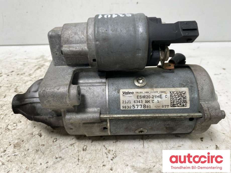 Starter diesel til Opel Combo E 2019-->>  (VALEO|9832577880|ESW20-21HE C|)