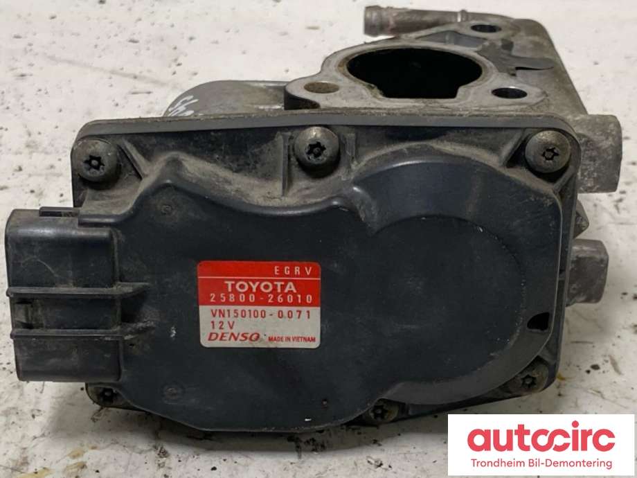 EGR-ventil til Toyota RAV4 2009-2013 (Type III, Fase 2)  (DENSO|25800-26010|2580026010|)
