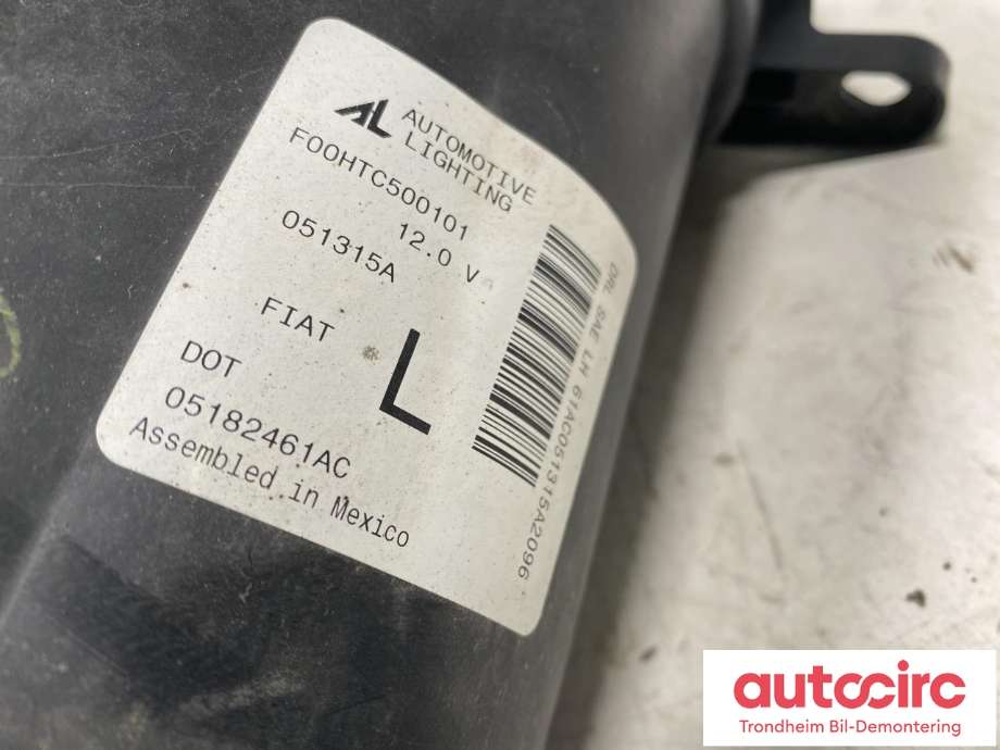 Frontlykt venstre halogen til Fiat 500 2008-2020 (...|52007767|)