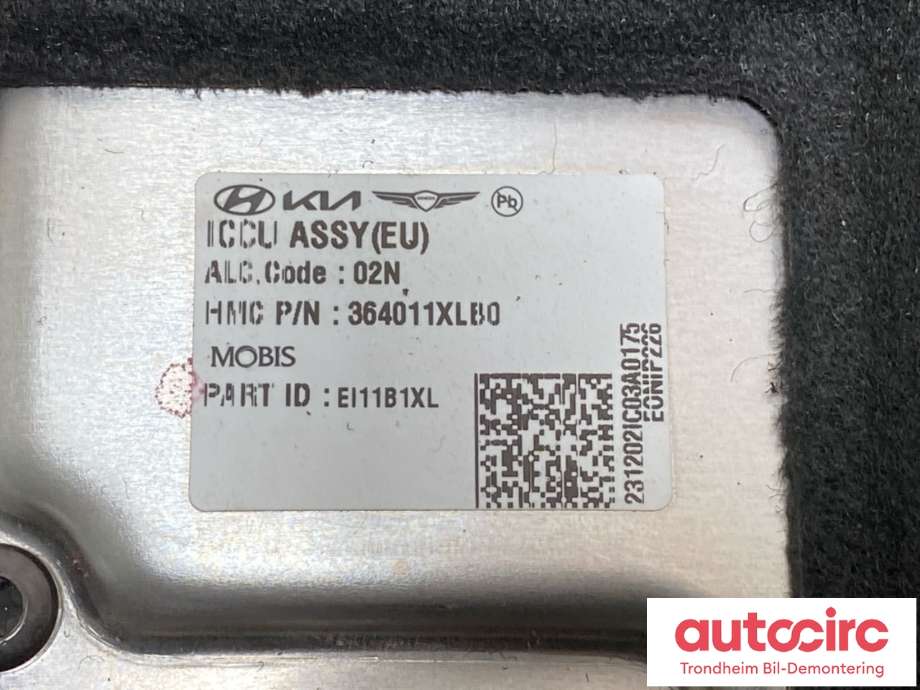 Batterilader (OBC - On Board Charger) til Hyundai Ioniq 5 2021-->> (..|364011XLBQ|)