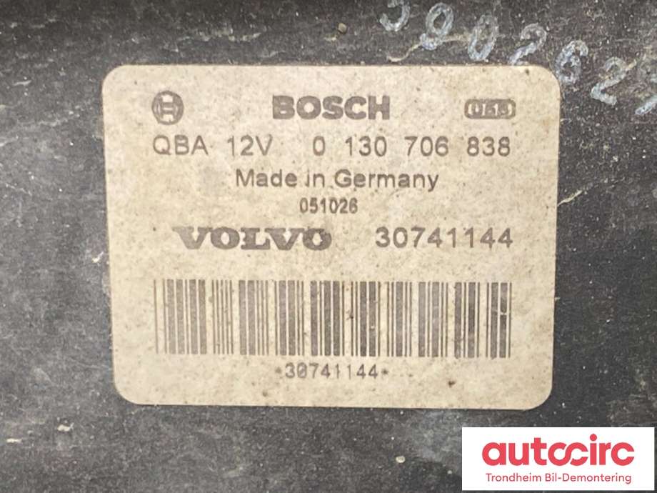Kjølevifte elektrisk til Volvo S60 2005-2010 (Type I, Fase 2)  (BOSCH|30741144|30749760|0130706838)