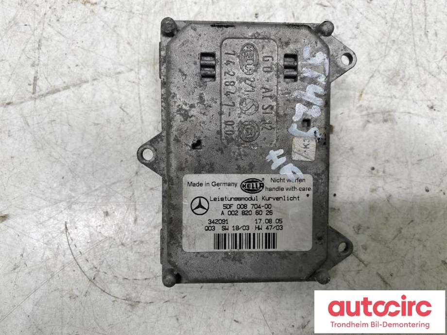 Styreenhet xenon/ballast til Mercedes ML 2005-2011 (W164) (W164) (HELLA|A 002 820 60 26|A 003 820 51 26|)