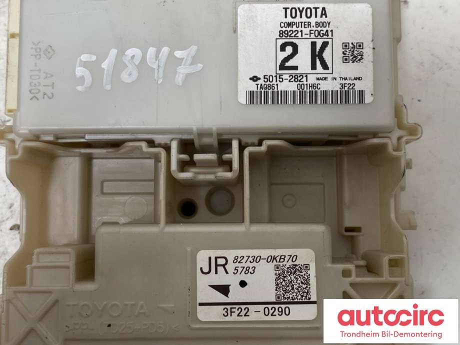 Styreenhet diverse til Toyota Hilux 2020-->>  (...|89221F0G41|89221-F0G41|5015-2821)