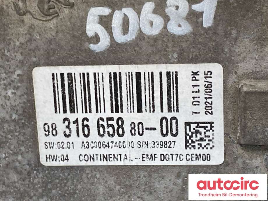 Bilstereo navigasjon skjerm til Opel Vivaro C 2020-->>  (CONTINENTAL|9831665880-00|9831665880|)