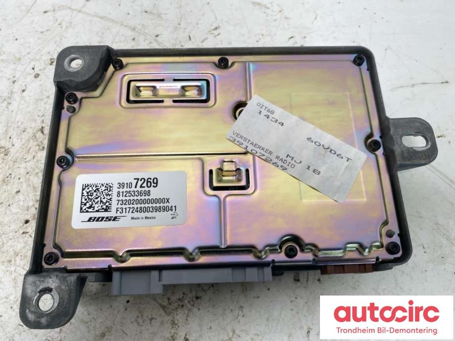 Bilstereo forsterker til Opel Insignia B 2017-->>  (..|39107269|39185948|)