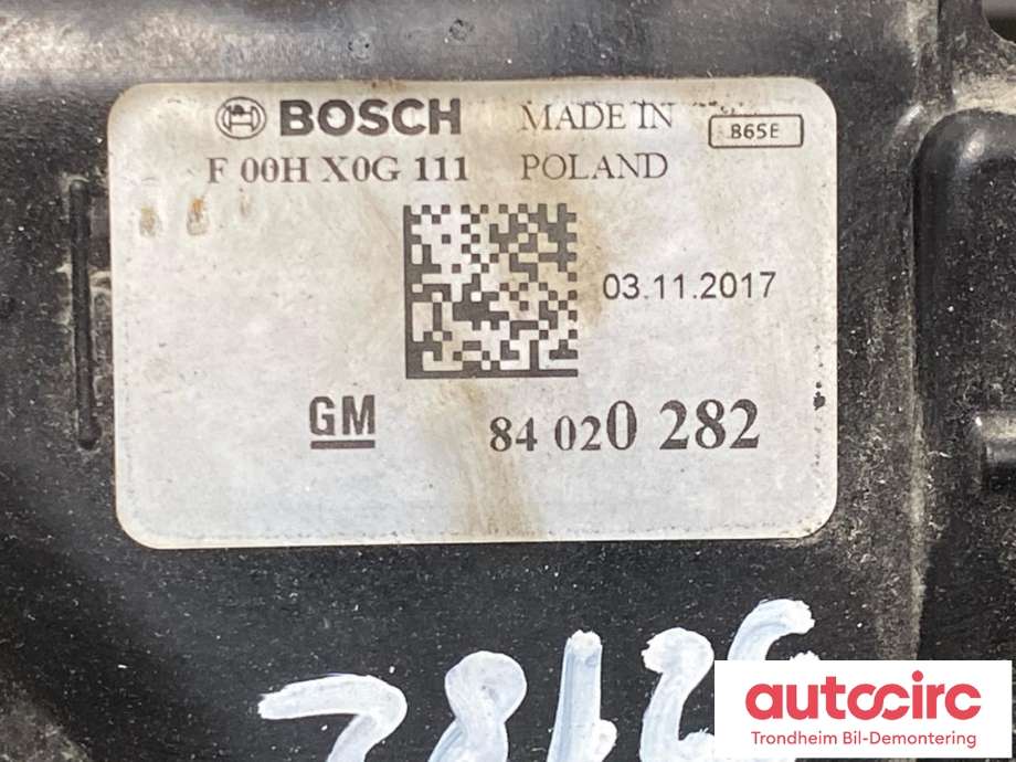 Kjølevifte til Opel Insignia B 2017-->>  (..|84020282|84570264|)