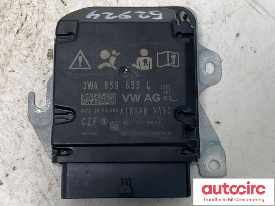 Styreenhet airbag hovedsensor til VW ID.BUZZ, 2022-->> (..|3WA959655L)