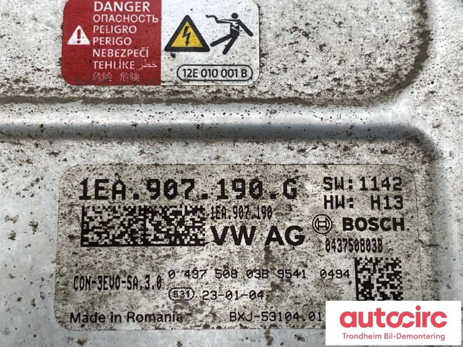 DCDC converter elbil til VW ID.BUZZ 2022-->> (..|1EA907190G|1EA 907 190 G|)