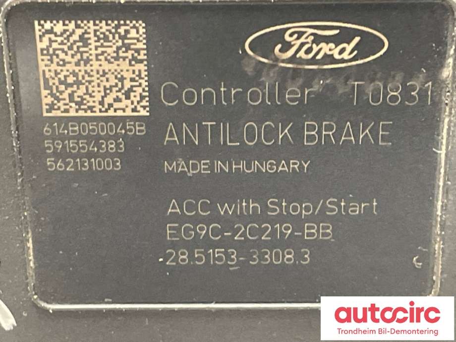 ABS sentral til Ford Mondeo 2014-2019 (Type V, Fase 1) (2183036|EG9C-2C405-NH|)