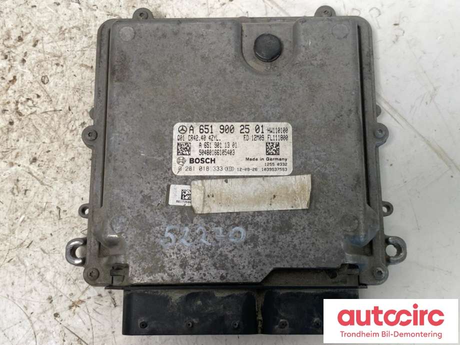 Styreenhet motor til Mercedes GLK, 2008-2015 (X204) (X204) (BOSCH|A6519002501)