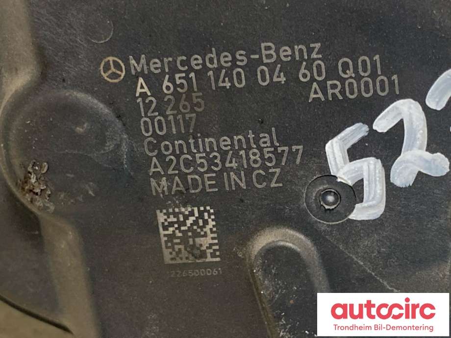 EGR-ventil til Mercedes GLK 2008-2015 (X204) (X204) (..|A6511400460|A6511400860|)