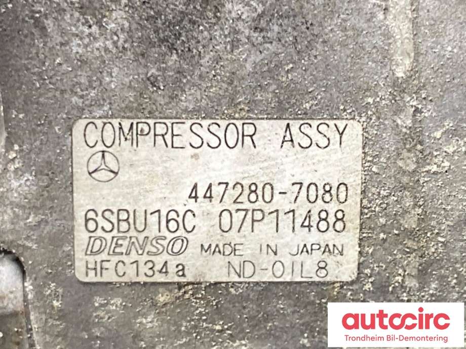 Aircondition kompressor til Mercedes GLK 2008-2015 (X204) (X204) (DENSO|A0008302600|A0008307400|)