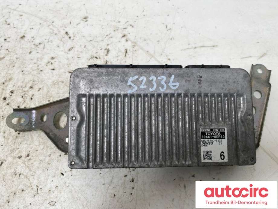 Styreenhet motor til Toyota Yaris 2012-2014 (Type III, Fase 1) (DENSO|89661-0DF60|89661-0DF61|)