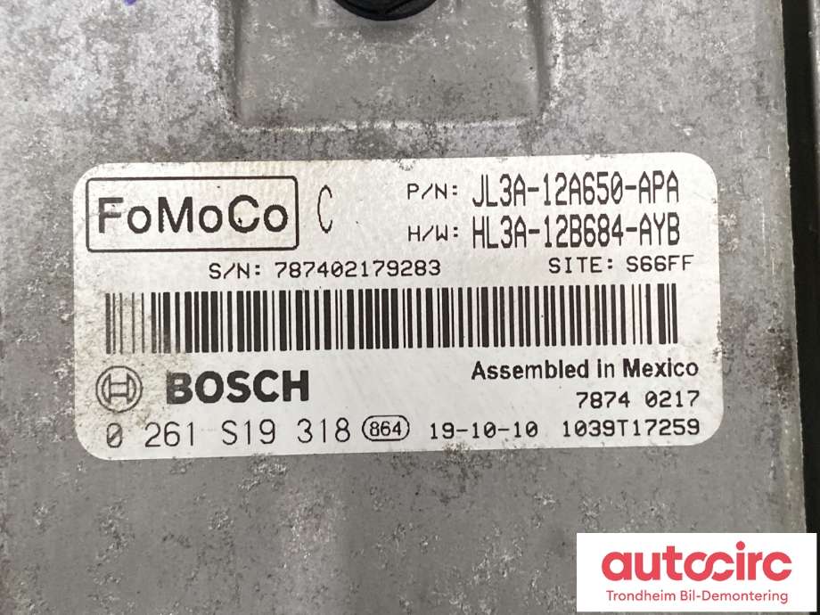 Styreenhet motor til Ford F-150 Raptor 2017-2020 (P552) (P552) (JL3A-12A650-APA|HL3A-12B684-AYB|JL3Z12A650ARANP)