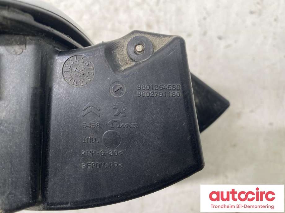 Batterilader inntak/luke til Peugeot Partner 2015-2019 (Type II, Fase 2) (..|98 013 645 80|9802791180|)