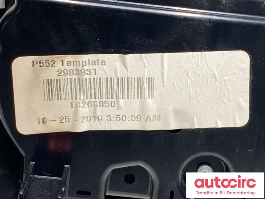 Varmeapparat betjening til Ford F-150 Raptor 2017-2020 (P552) (P552) (KL3T-18E243-ULE|)