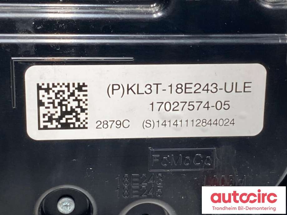 Varmeapparat betjening til Ford F-150 Raptor 2017-2020 (P552) (P552) (KL3T-18E243-ULE|)