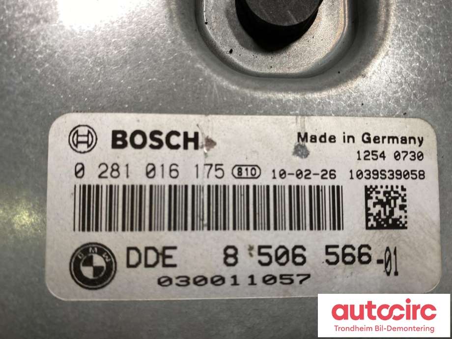 Styreenhet motor til BMW 3-Serie 2005-2011 (E90/E91/E92/E93) (E90/E91/E92/E93) (BOSCH|13 61 8 519 671|0 281 016 175|8 506 566-01)