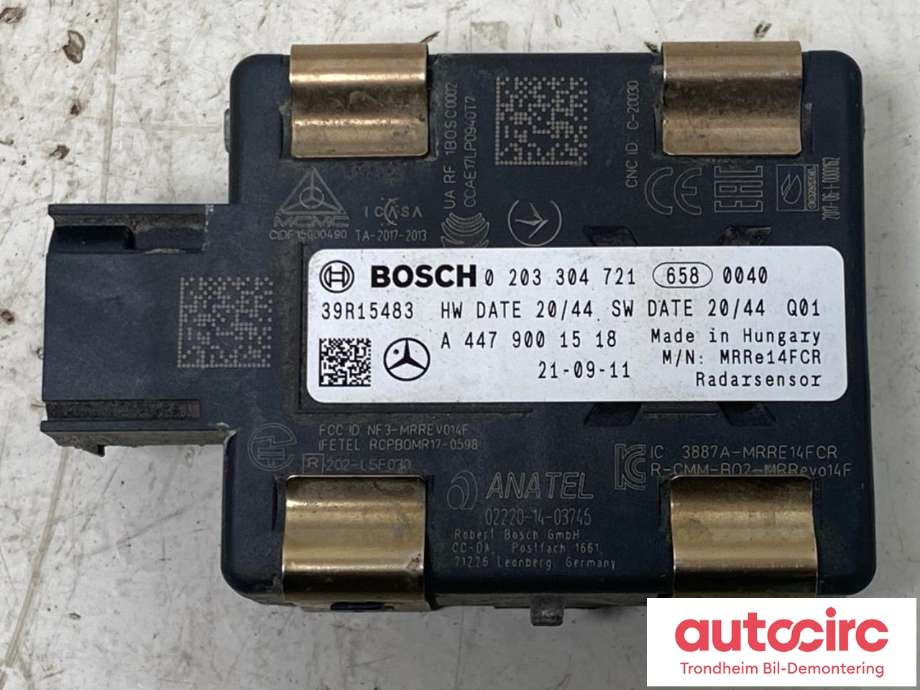 Sensor radar til Mercedes Vito, 2014-->> (W447) (W447) (..|0203304721)