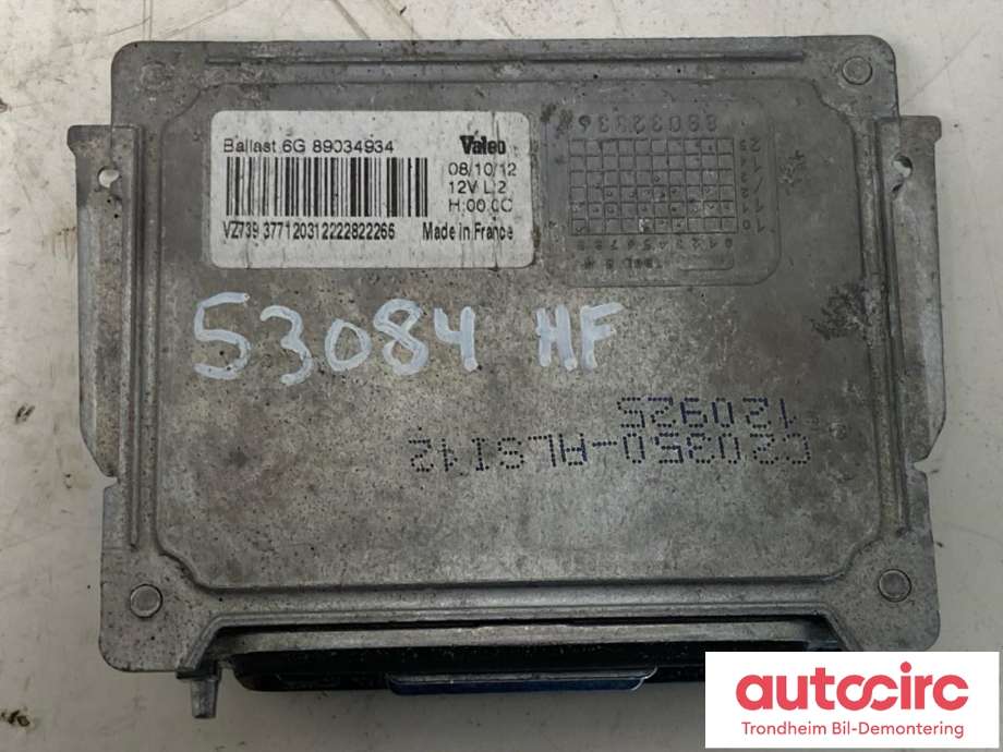 Styreenhet xenon/ballast til Citroën Spacetourer 2017-->>  (..|98 060 865 80|)