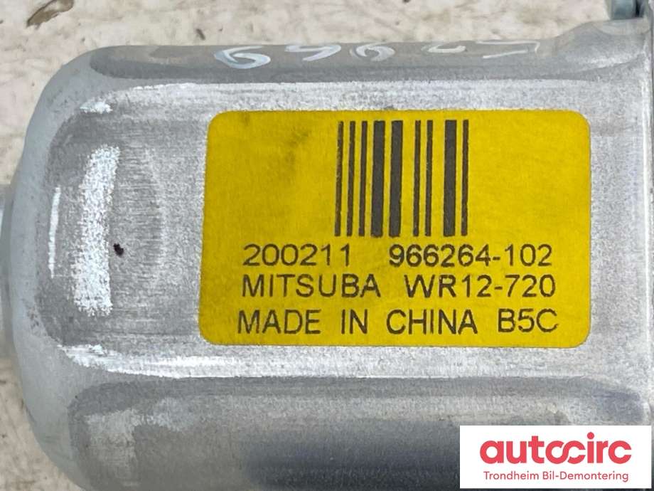 Ruteheis, kun motor, høyre bak til Volvo XC40 2018-2024  (BROSE|32283266|8889639261|31349759|200211|966264-102)