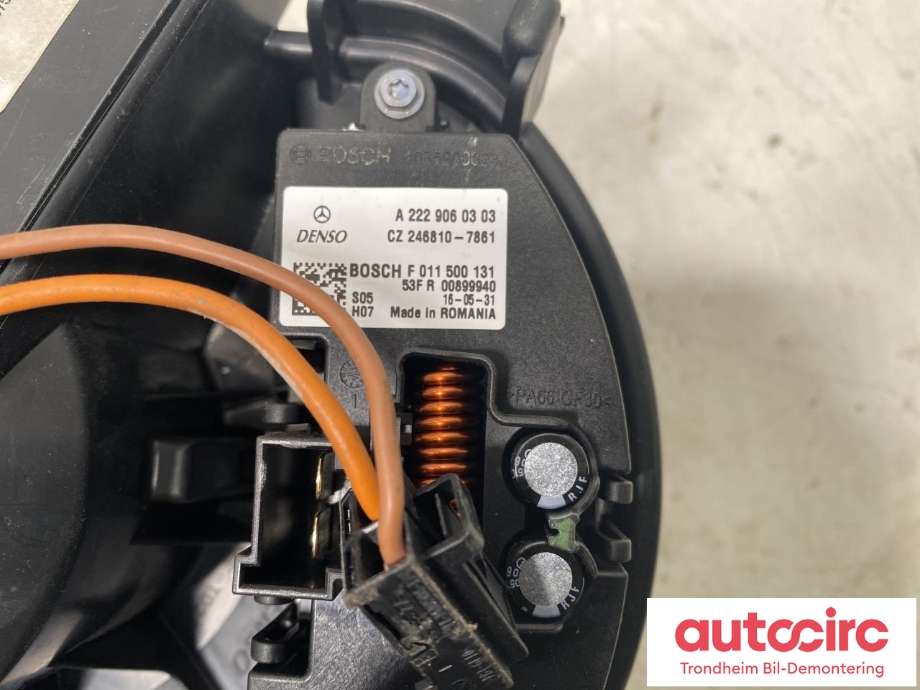 Varmeapparat motor til Mercedes B-Klasse, electric drive 2014-2018 (W242) (W242) (DENSO|A 246 906 16 01|)