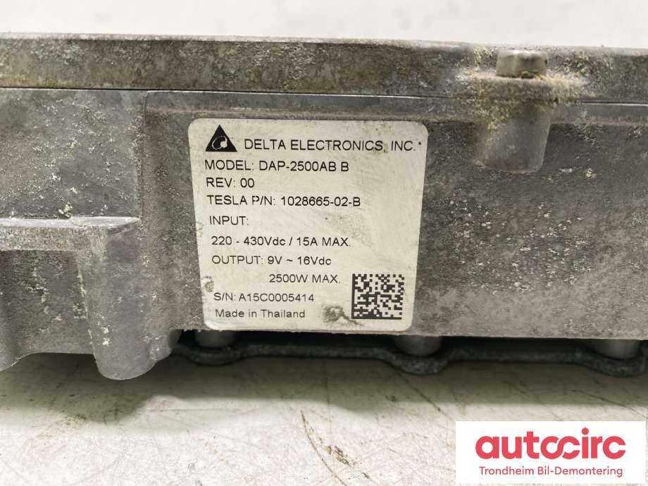 DCDC converter elbil til Mercedes B-Klasse, electric drive 2014-2018 (W242) (W242) (DELTA ELECTRONICS|A 242 342 47 00|DAP-2500AB B|1028665-02-B)