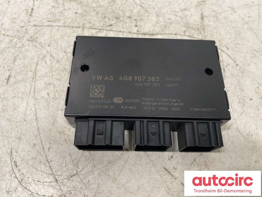 Styreenhet hengerfeste til Audi A6, 2011-2014 (Type IV, Fase 1) (C7) (C7) (HELLA|4G8 907 383)