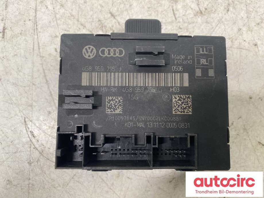 Styreenhet dør høyre bak til Audi A6, 2011-2014 (Type IV, Fase 1) (C7) (C7) (...|4G8 959 795 H)