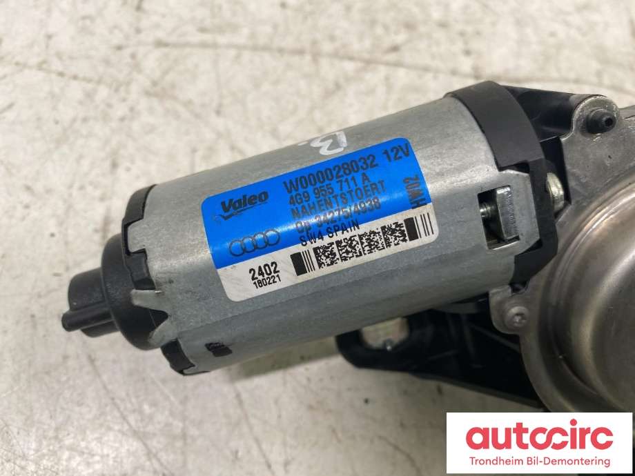 Viskermotor bakrute til Audi A6 2011-2014 (Type IV, Fase 1) (C7) (C7) (VALEO|4G9 955 711 A|8U0 955 711 A|)